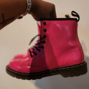 Dr Martens pink girls boots size 4